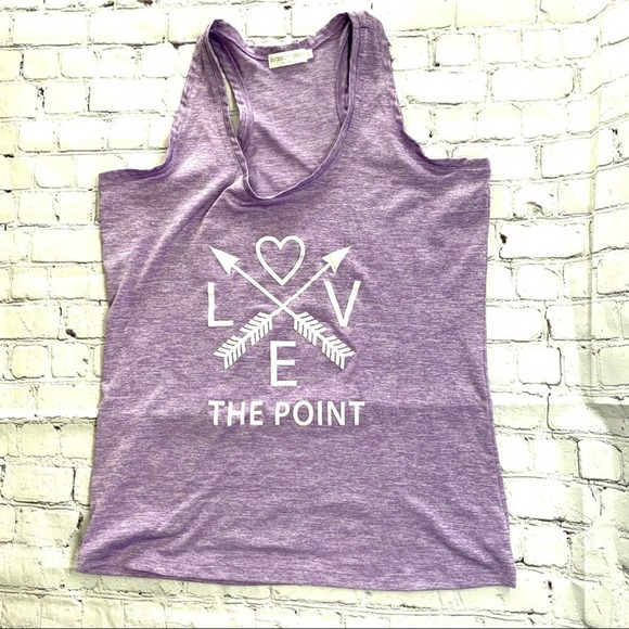 Coconut Creek Tops - Coconut Creek Lavender Love Arrow Tank Top XL